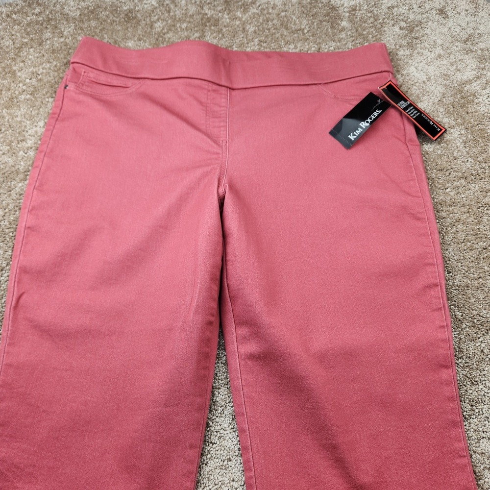 Kim Rogers Super Stretch Pull On Pants Womens 16 Shadey Rose Pink 990XG43KR New - Picture 3 of 8